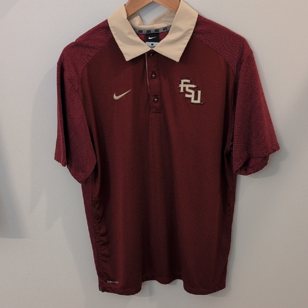 Nike Garnet FSU Men's Polo